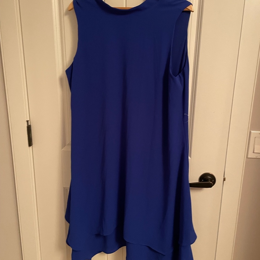 Blue flowy dress